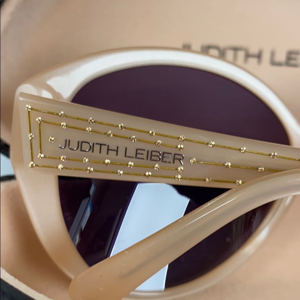 Judith Lieber Crystal Encrustedlogosunglasses - image 2